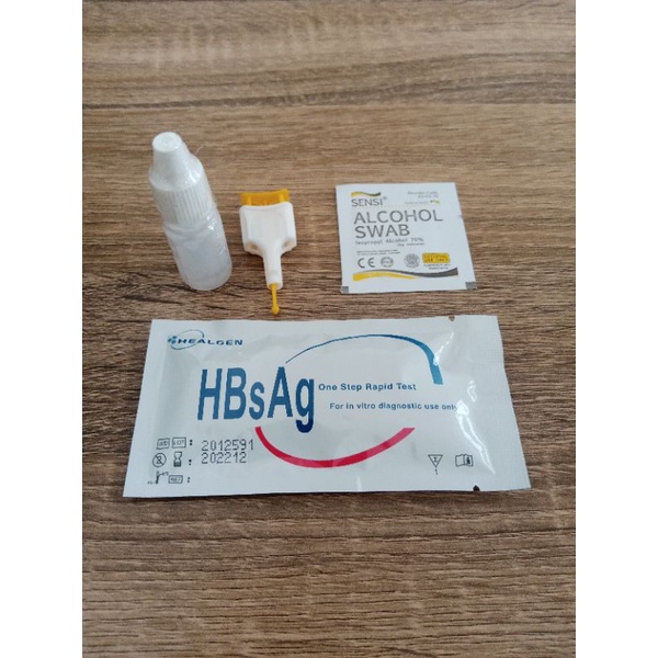 Jual Rapid Test Cassette HBsAg Tes Hepatitis B Tes Card Mandiri Healgen ...