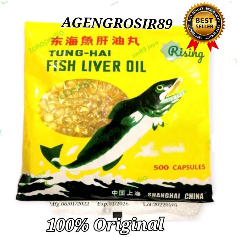 Jual TUNGHAI FISH LIVER OIL 500'S TUNG HAI MINYAK IKAN OMEGA LIVER