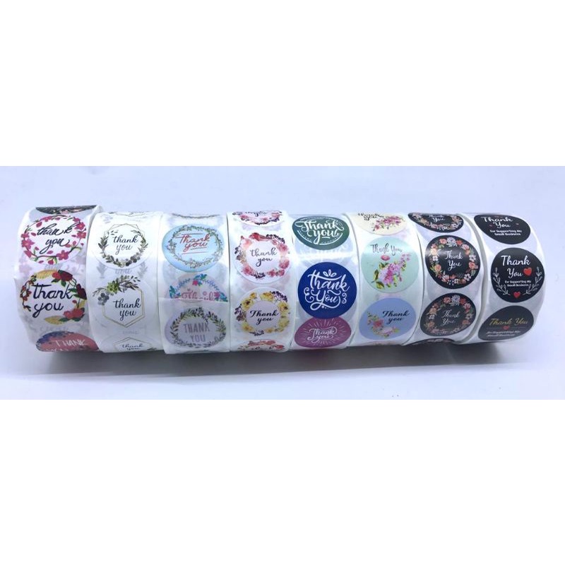 Jual sticker tq/thankyou isi 500 pcs | Shopee Indonesia
