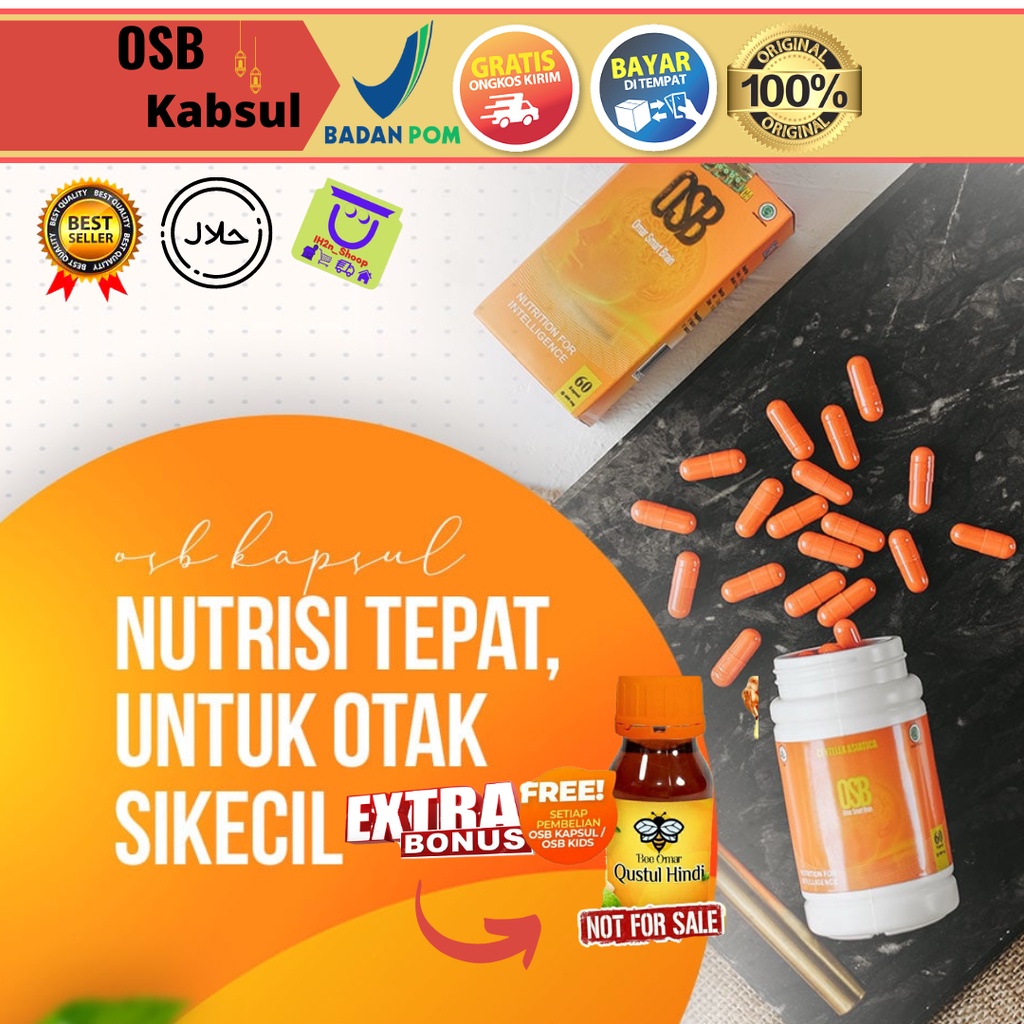 Jual OSB Omar Smart Brain Vitamin Otak Anak Vitamin Anak Cerdas Nutrisi ...