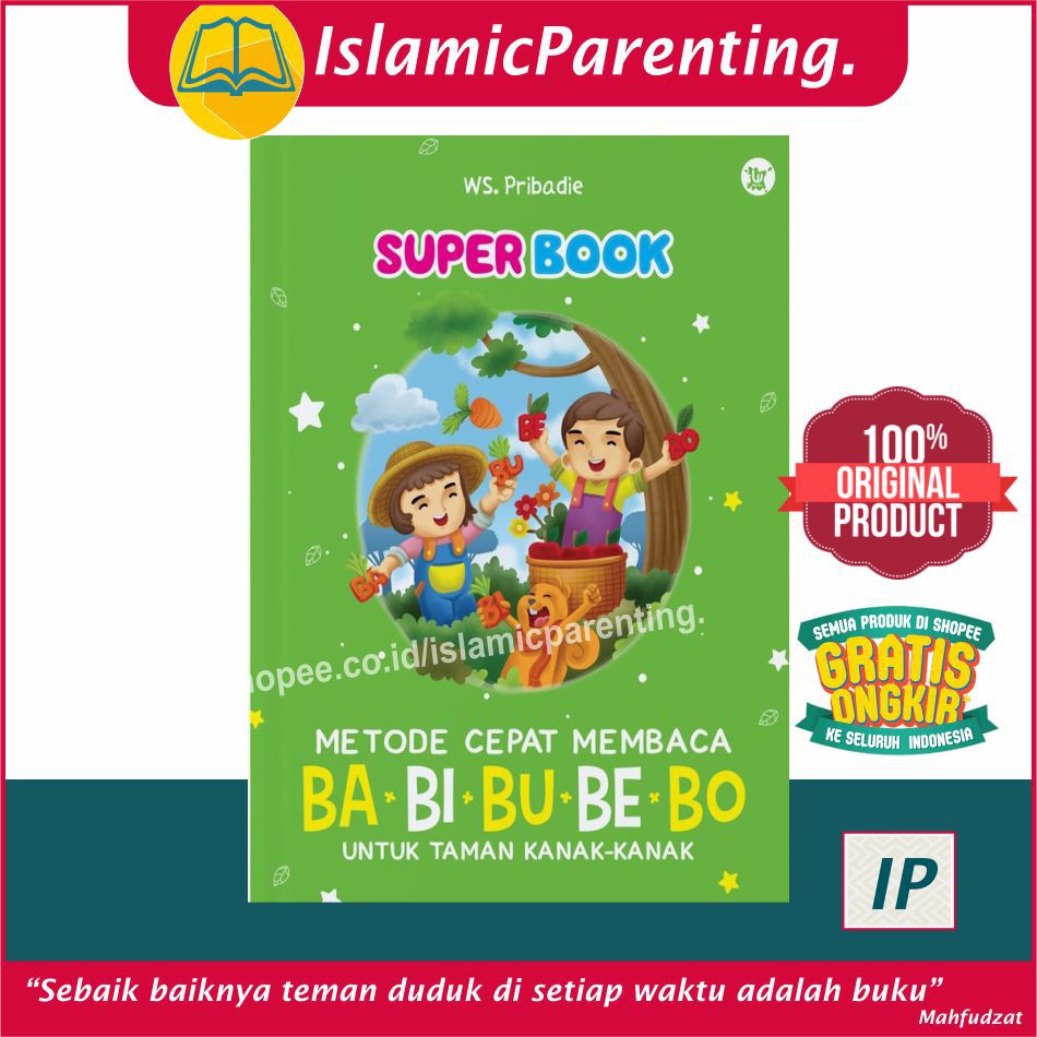 Jual BUKU SUPERBOOK METODE CEPAT MEMBACA BA BI BU BE BO UNTUK TAMAN ...