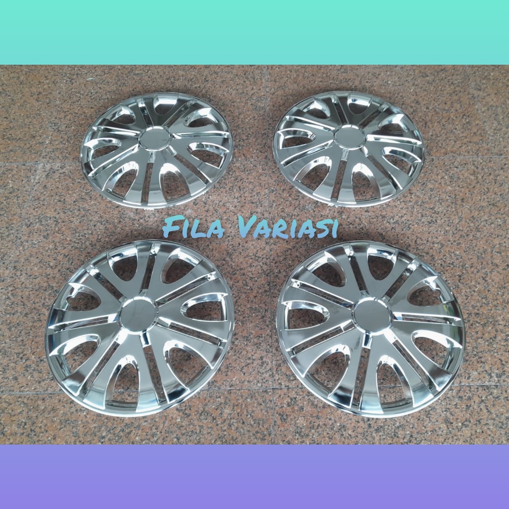 Jual Dop Roda Cover velg Mobil Universal Ring 14 Inch Chrome Type 5082 ...