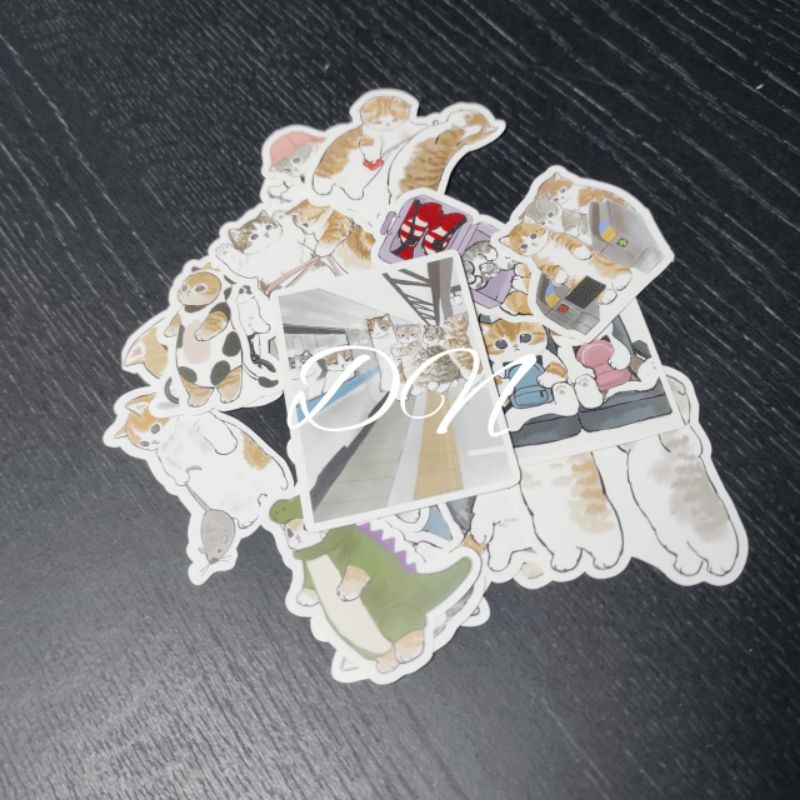 Jual Stiker kertas glossy kucing cute 21pcs sticker kertas gambar