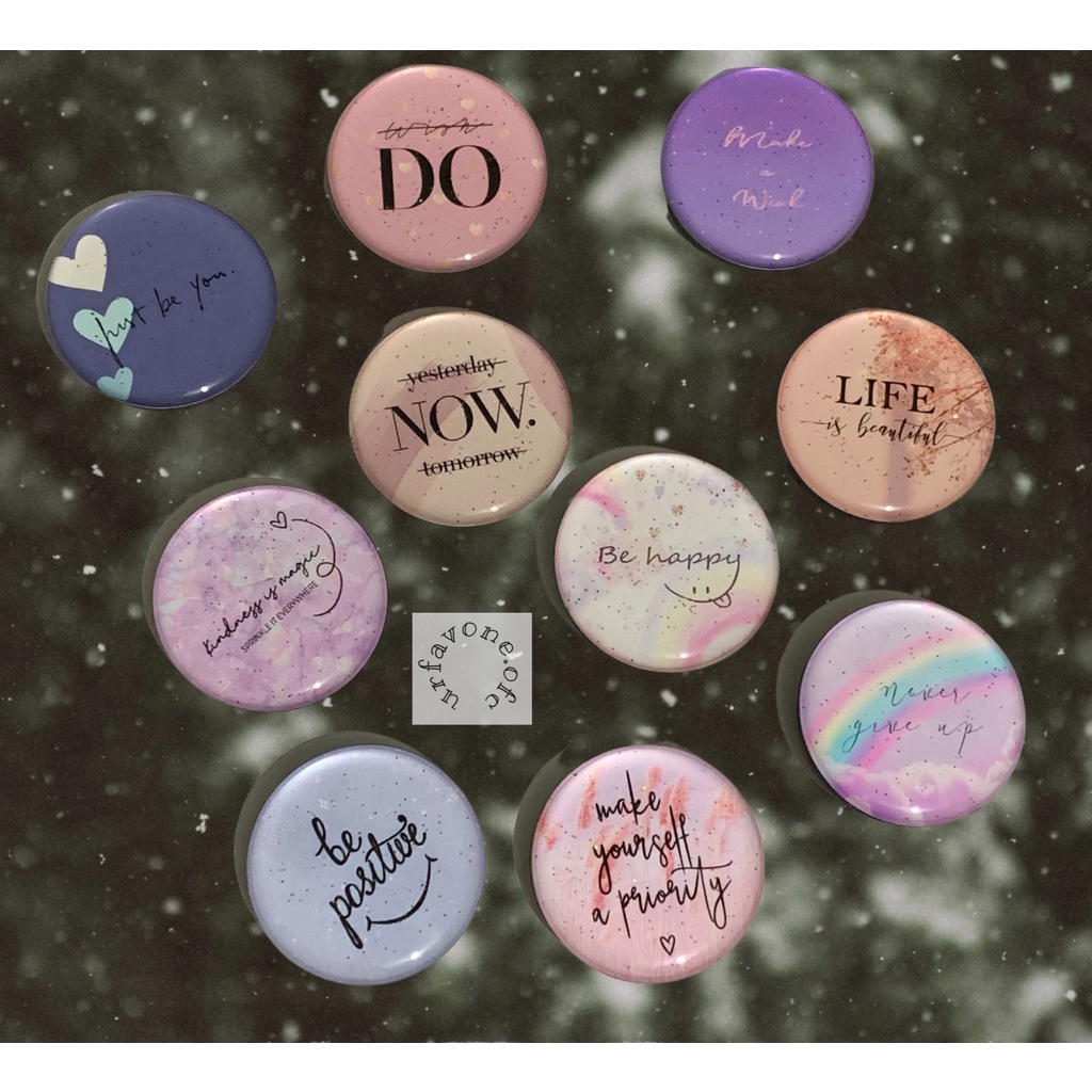 Jual QUOTES GLITTER Edition Resin Black Popsocket / Phone Holder Stand ...