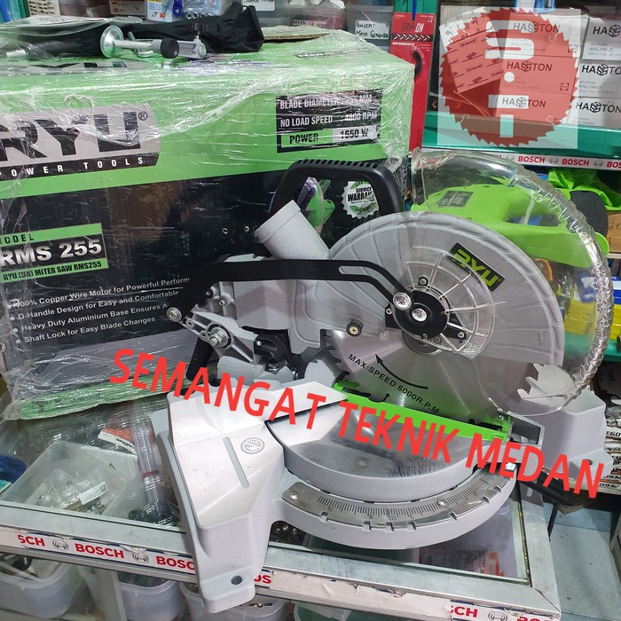 Jual RMS255 CROSSCUT MITER SAW ALUMINIUM KAYU MITERSAW 10