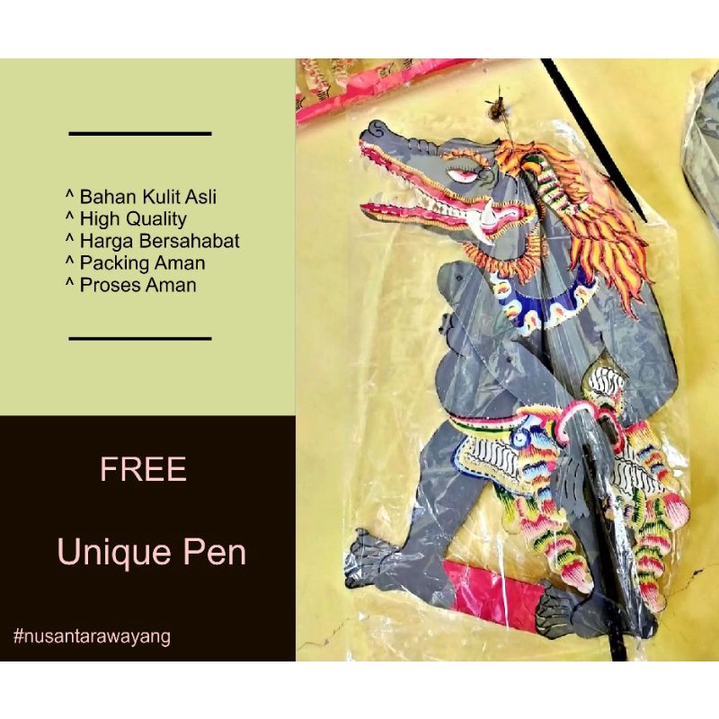 Jual Wayang Kulit Buto Boyo Standar Dalang | Shopee Indonesia