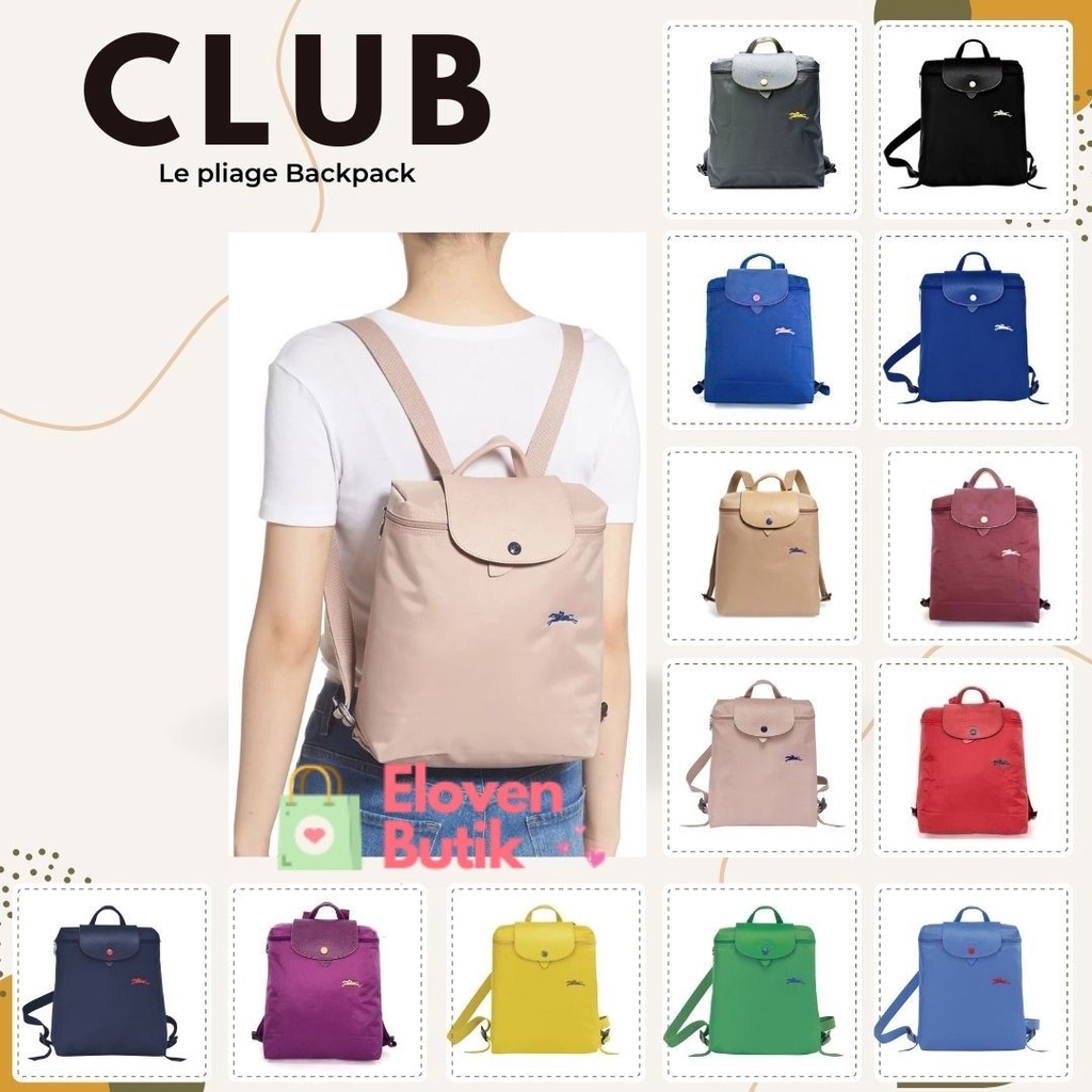 Tas ransel longchamp outlet original