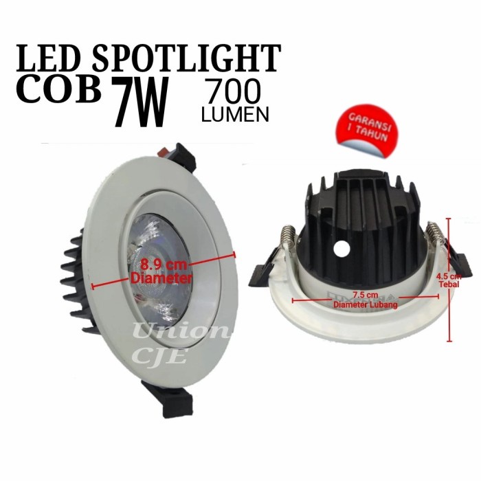 Jual Lampu Spotlight LED COB 7 watt 7W Ajustable InBow Luxen | Shopee ...