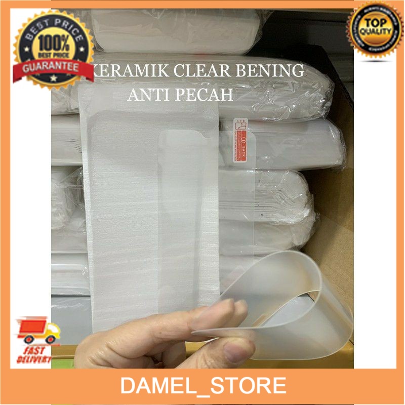 Jual [TEMPERED GLASS] keramik bening ceramic clear anti gores anti