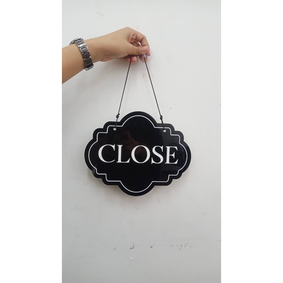 Jual Papan Toko Open Close Sign Open Close Gantungan Toko Buka