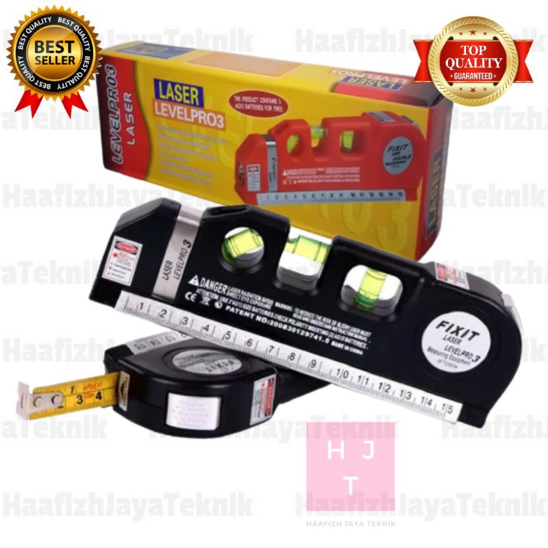 Jual Fixit Levelpro3 Meteran Multifungsi Waterpas Laser Level FIX IT ...