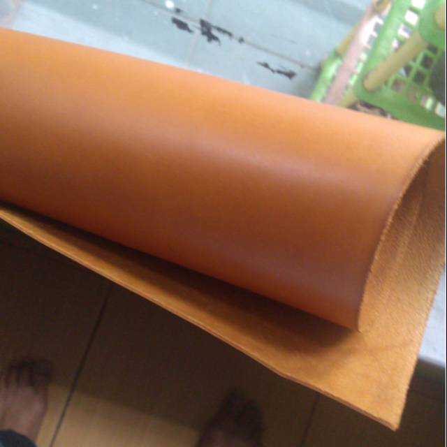 Jual Kulit sapi pull up warna tan custom order | Shopee Indonesia