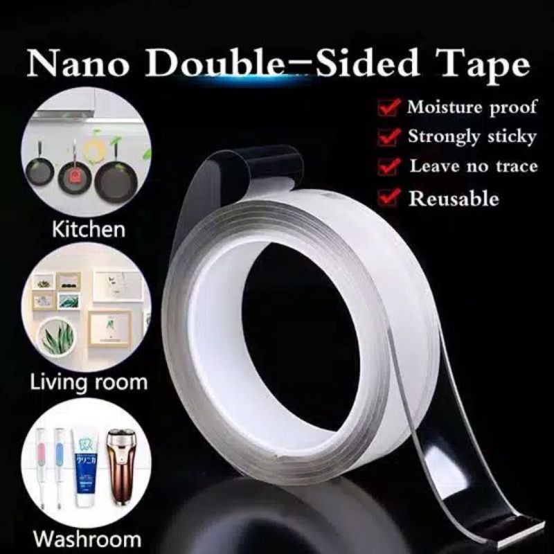 Cinta Nano Tape Ficsit Doble Cara Rollo 1 mm