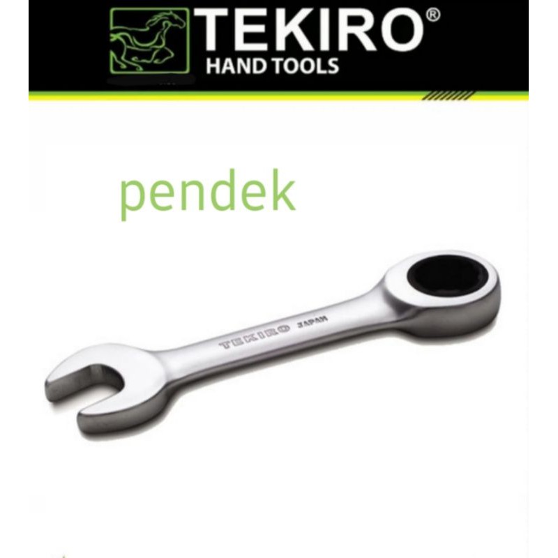 Jual Tekiro Kunci Ring Pas Ratchet Rachet Pendek 8, 10, 12, 13, 17, 19 ...