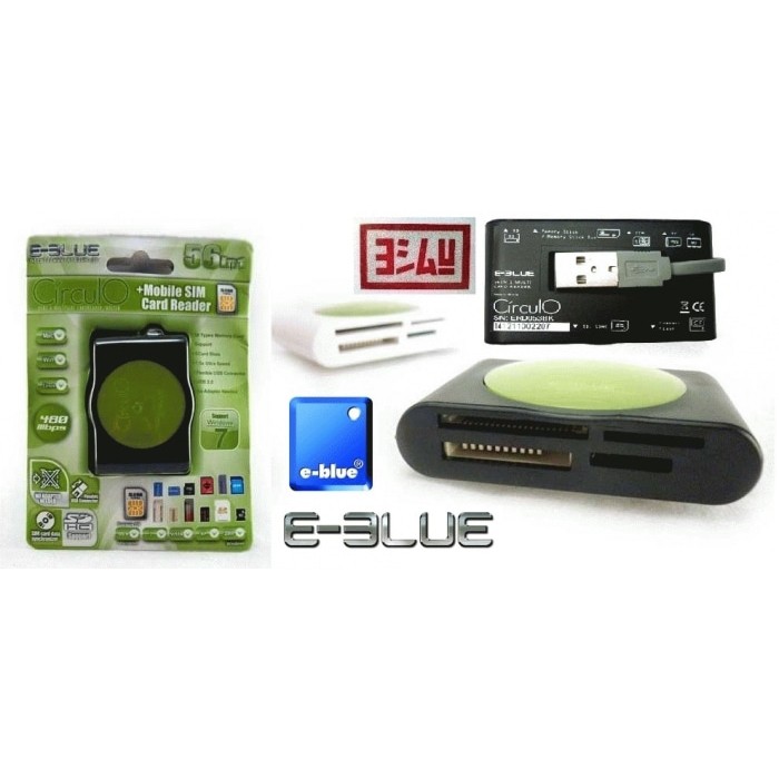 Jual E-Blue Circulo Mobile Sim + Memory Card Reader | Pembaca Memori ...
