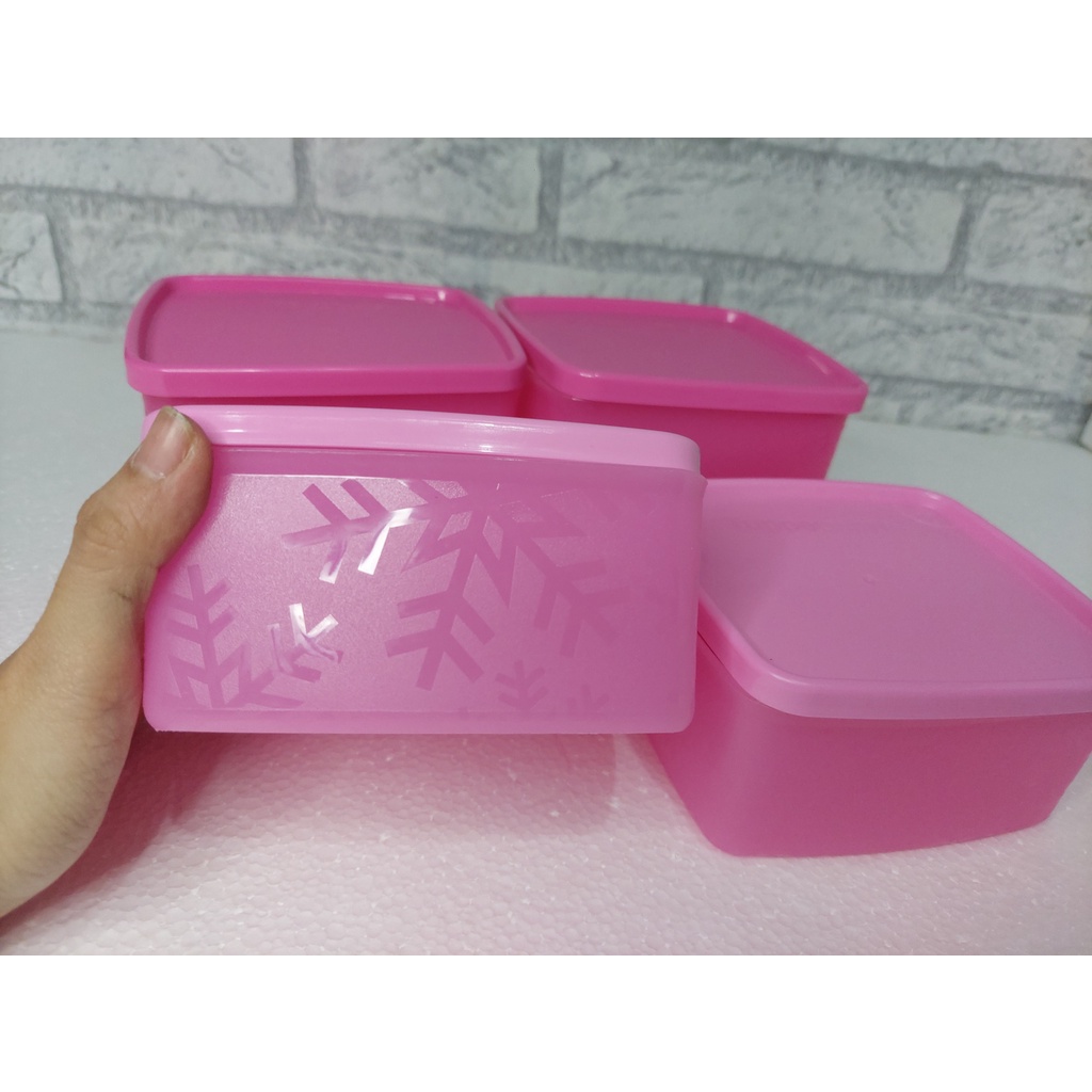 Jual Tupperware Frozen Square Set 400 mL + 800 mL (4) | Shopee Indonesia