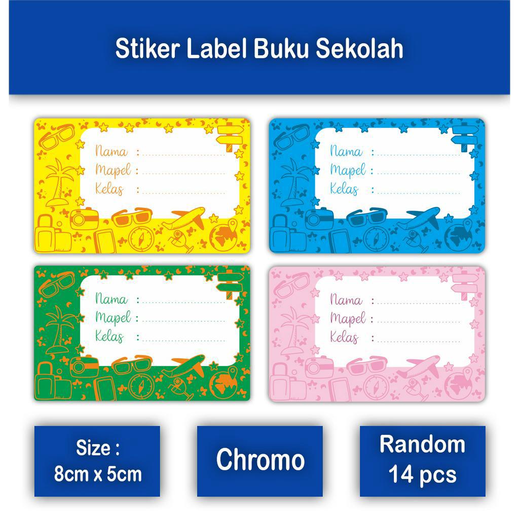 Jual Stiker Label Buku Sekolah Label Buku Pelajaran Shopee Indonesia