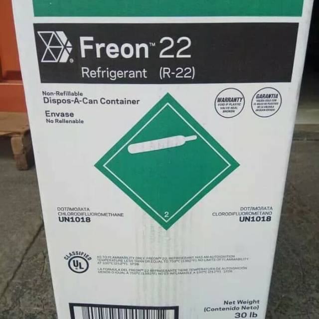 Jual Fre on R22 USA R 22 chemours chemour dupon/dupont USA 13,6KG ...