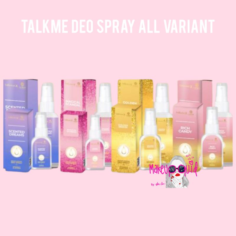Jual Talkme Deo Spray / Talkme Deodorant Spray / Talkme x Laskin ...