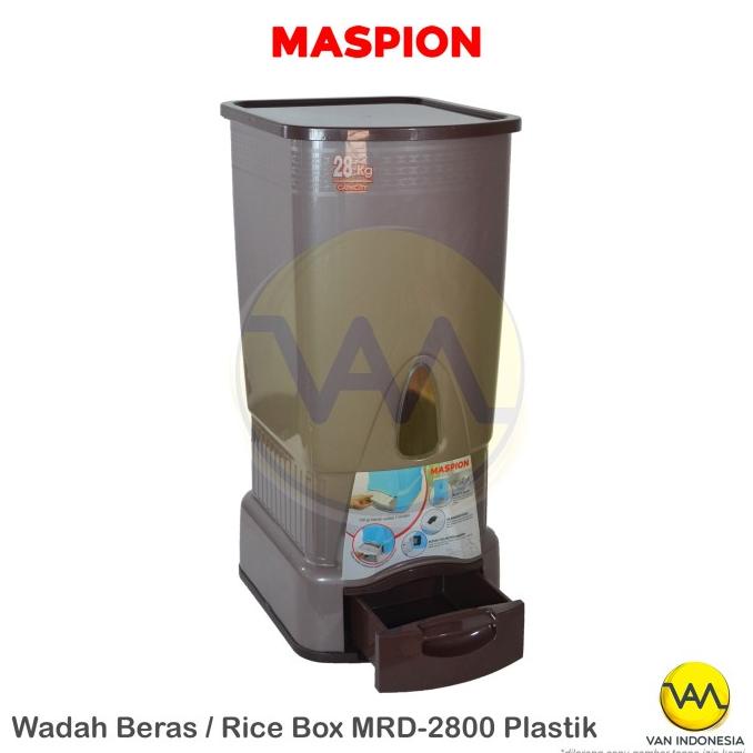 Jual [[COD]] Tempat Penyimpanan Beras RICE BOX MASPION MRD 2800 AP 28kg ...