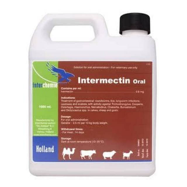 Jual Intermectin Oral - Obat Kutu / Gurem / Gudik - 1 Liter | Shopee ...
