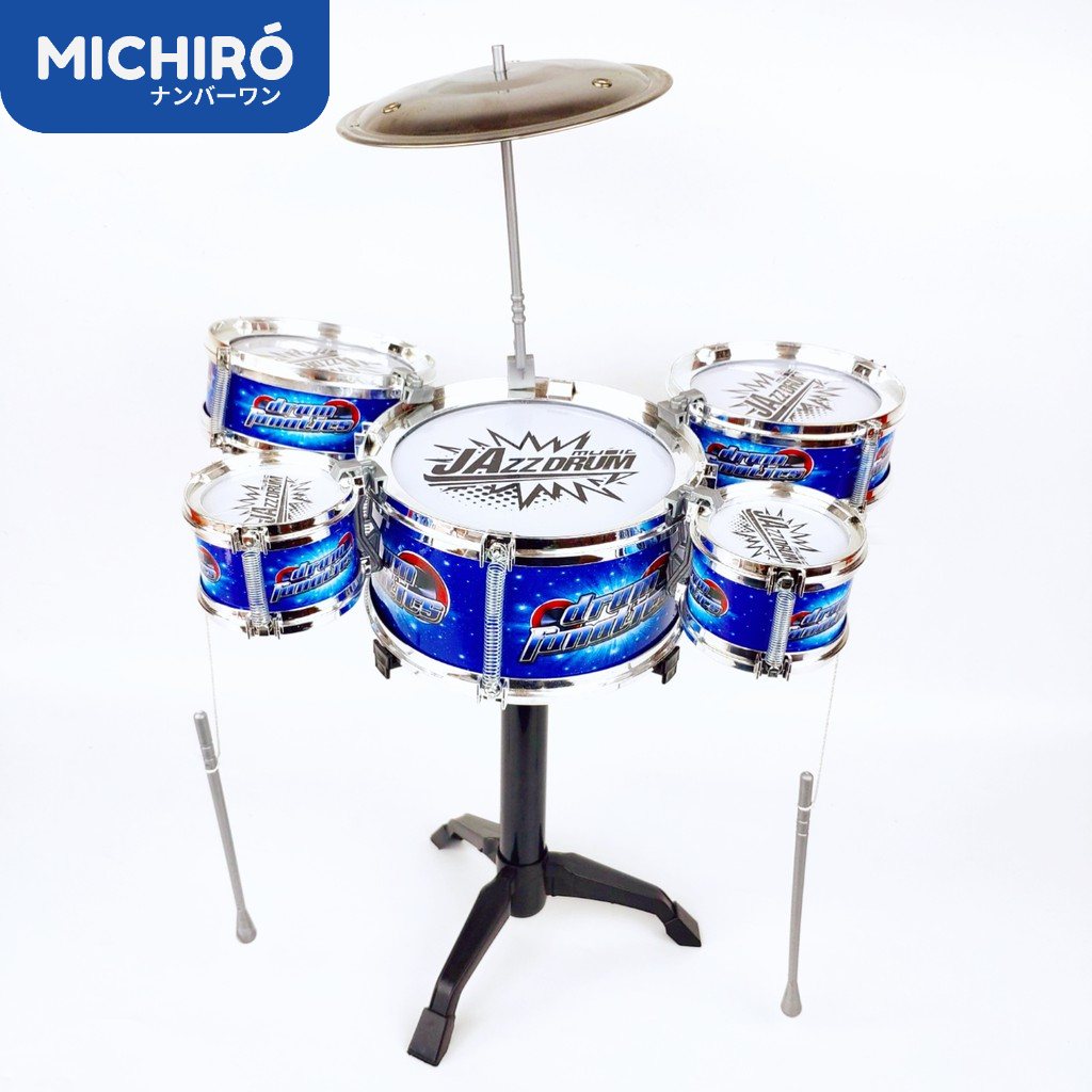 Jual Michiro Mainan Alat Musik Drum Anak Lengkap Dengan Stick Mini Jazz ...