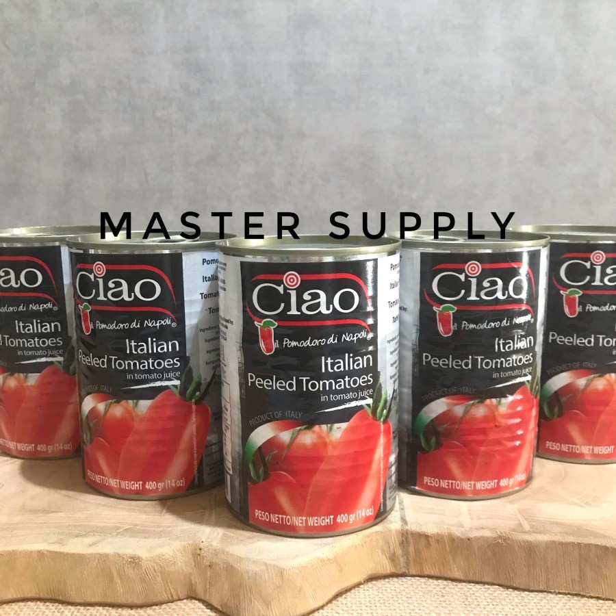 Jual CIAO ITALIAN PEELED TOMATOES 400 GR / WHOLE PEELED TOMATO /TOMAT