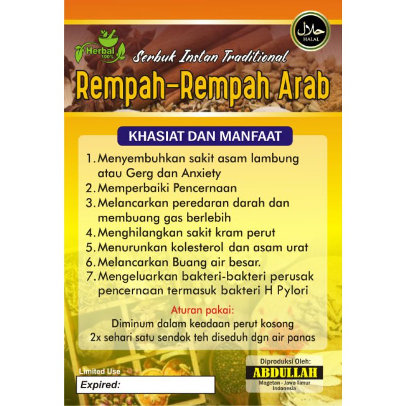 Jual Obat Asam Lambung Rempah-rempah Arab | Shopee Indonesia