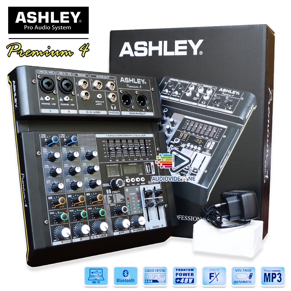 Jual Mixer Ashley Premium 4 Bluetooth 99 DSP 24 BIT 96 KHZ Mikser ...