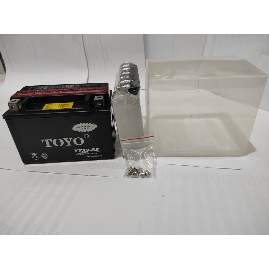 Jual Aki Motor Pulsar 200NS -Honda CBR 600/ 900 YTX9-BS TOYO AKI KERING