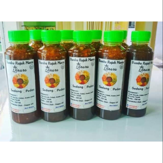 Jual Bumbu rujak manis kemasan botol 250 ml | Shopee Indonesia