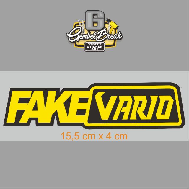 Jual Sticker FAKE VARIO cutting reflective | Shopee Indonesia