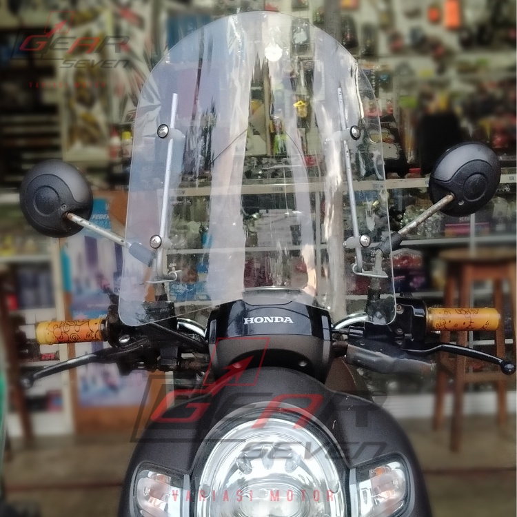 Jual Windshield Universal Bening Non Bracket Pelindung Dada Motor Dari ...