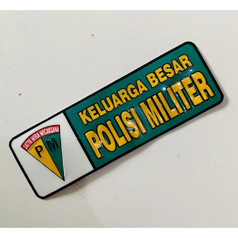 Jual Sticker Pm Stiker Pm Polisi Militer Pvc Shopee Indonesia