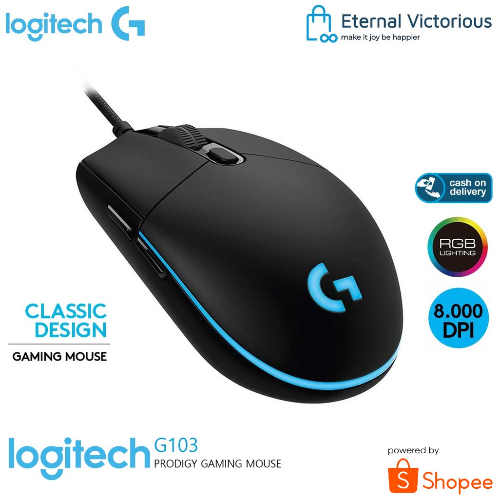 Jual Logitech G103 Prodigy Mouse Gaming | Shopee Indonesia