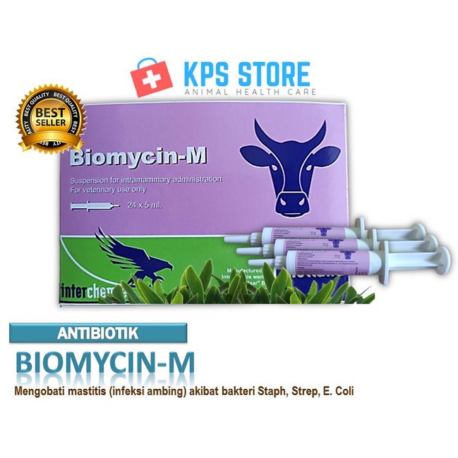 Jual BIOMYCIN-M Syr / OBAT MASTITIS / OBAT INFEKSI AMBING | Shopee ...