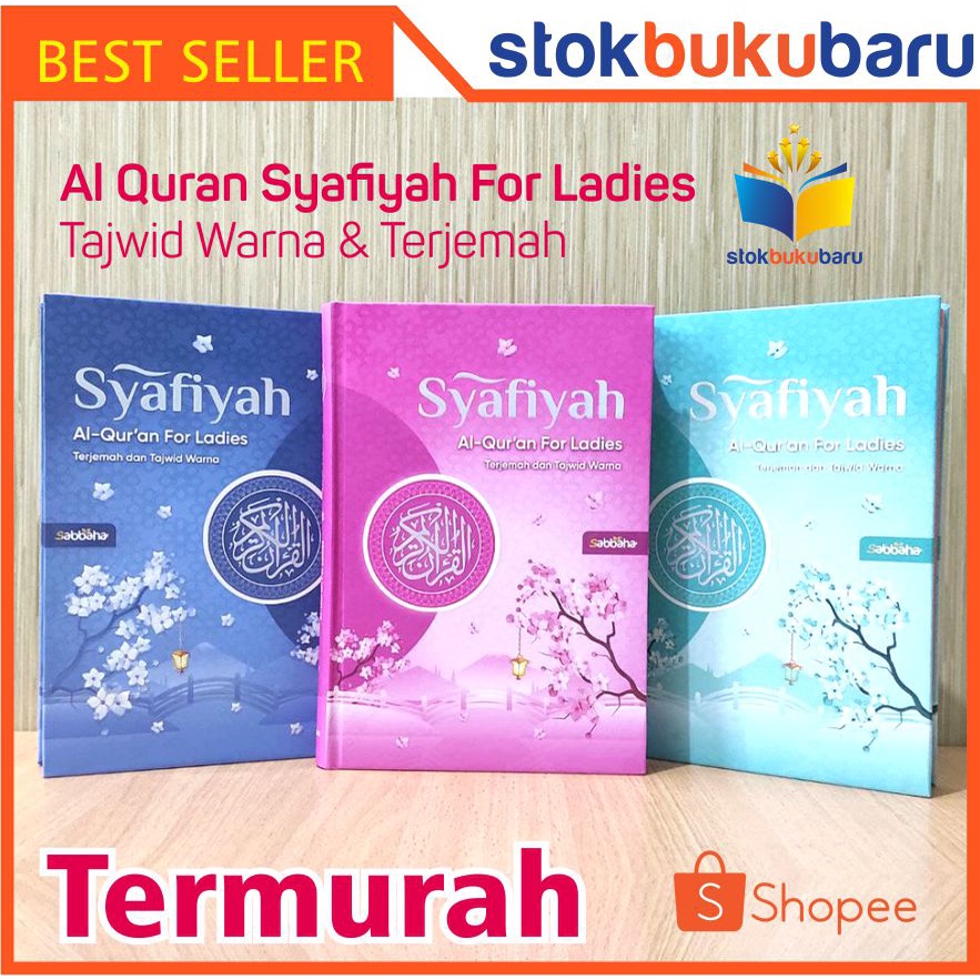 Jual Al Quran Syafiyah A5 HC For Ladies Tajwid Warna Terjemah | Shopee ...
