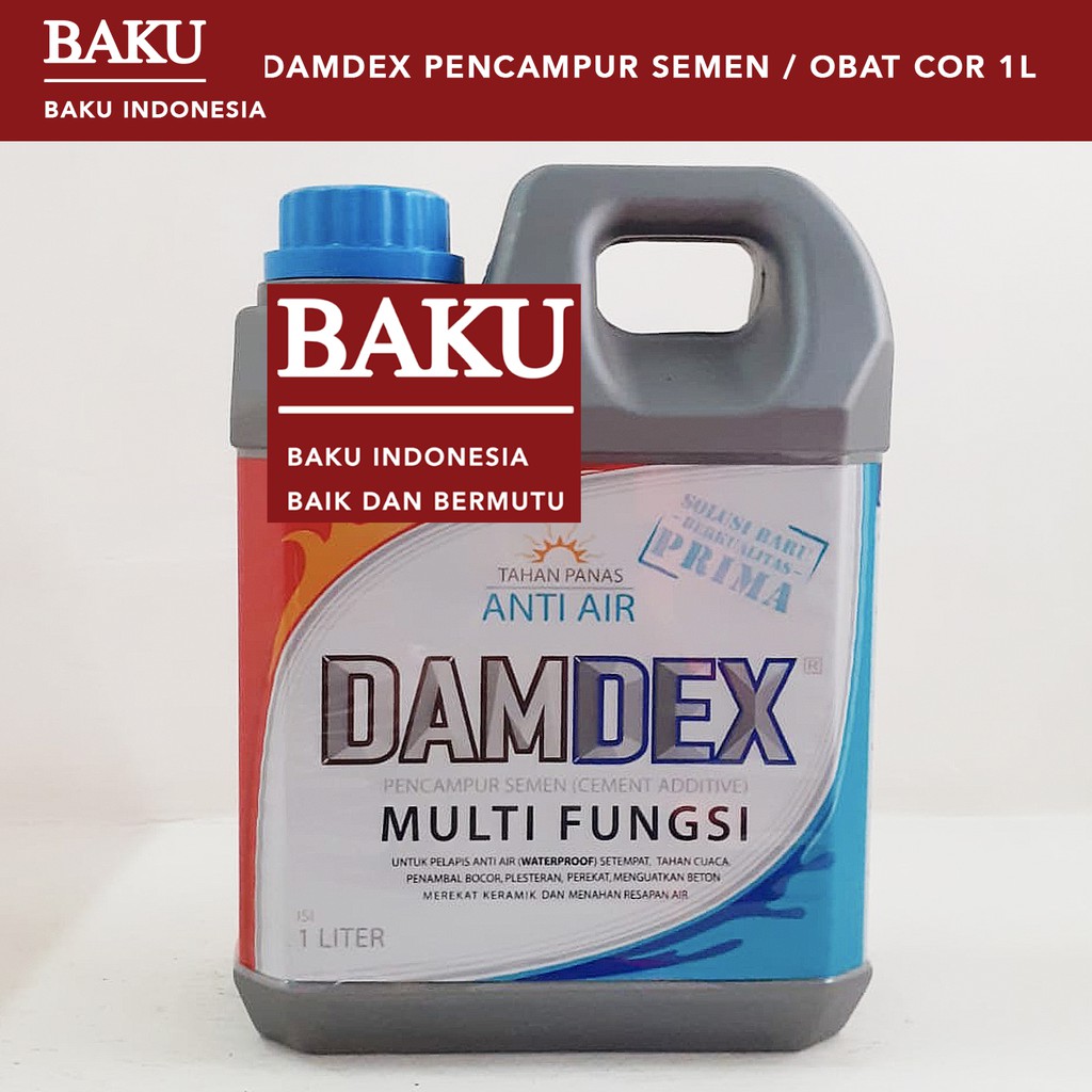 Jual Damdex Pencampur Semen Obat Cor 1l Shopee Indonesia 5182