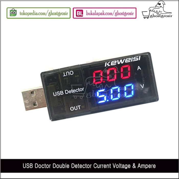 Jual USB Doctor Double Detector Current Voltage & Ampere | Shopee Indonesia