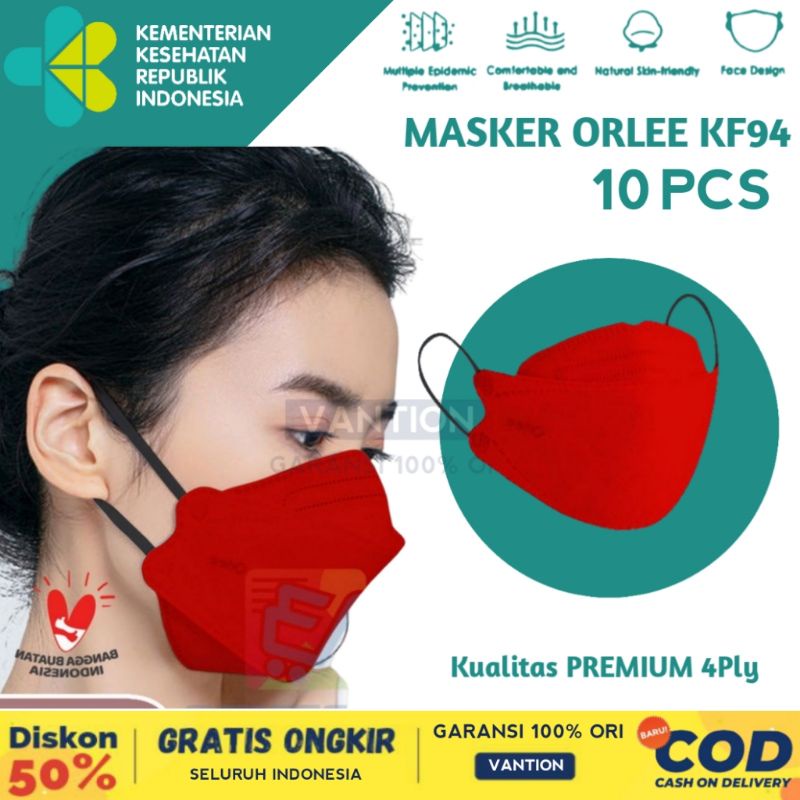 Jual Orlee Masker Kf Kf Earloop Ply Ply Original Emboss Orle