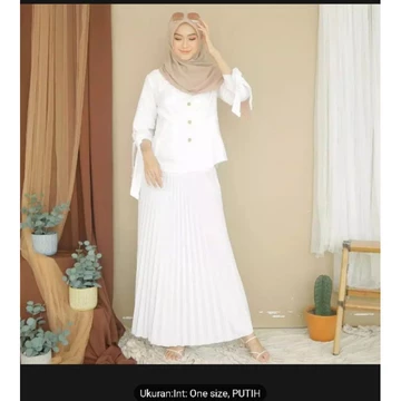 Rok Plisket Mayung Polos Premium Surabaya
