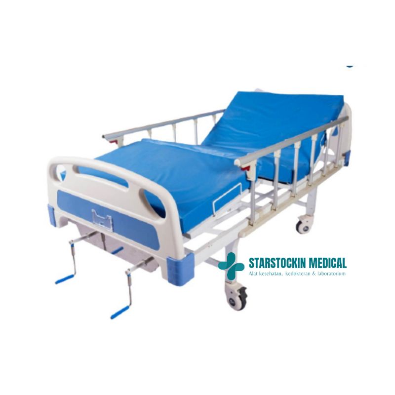 Jual Bed Pasien ABS 2 Crank Engkol Ranjang Tempat Tidur Medis Rumah ...