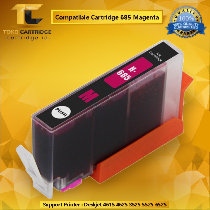 Jual Cartridge Compatible 685, Tinta Printer HP Deskjet 4615 4625 3525 ...