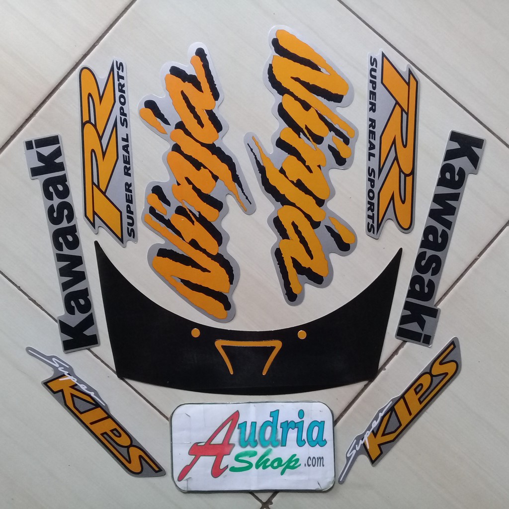 Jual Sticker Striping Motor Kawasaki Ninja RR Old 2008 Abu | Shopee ...