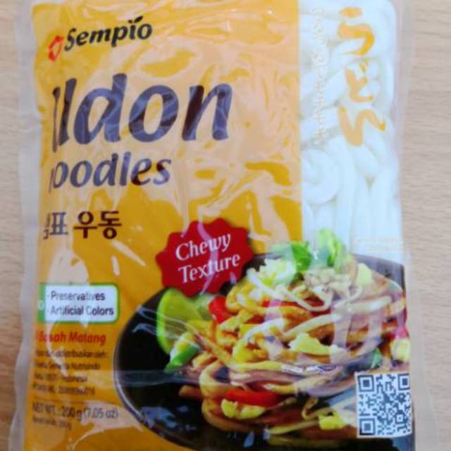 Jual Sempio Udon Noodles Mi Basah Matang 200gr Mie Tebal Instant