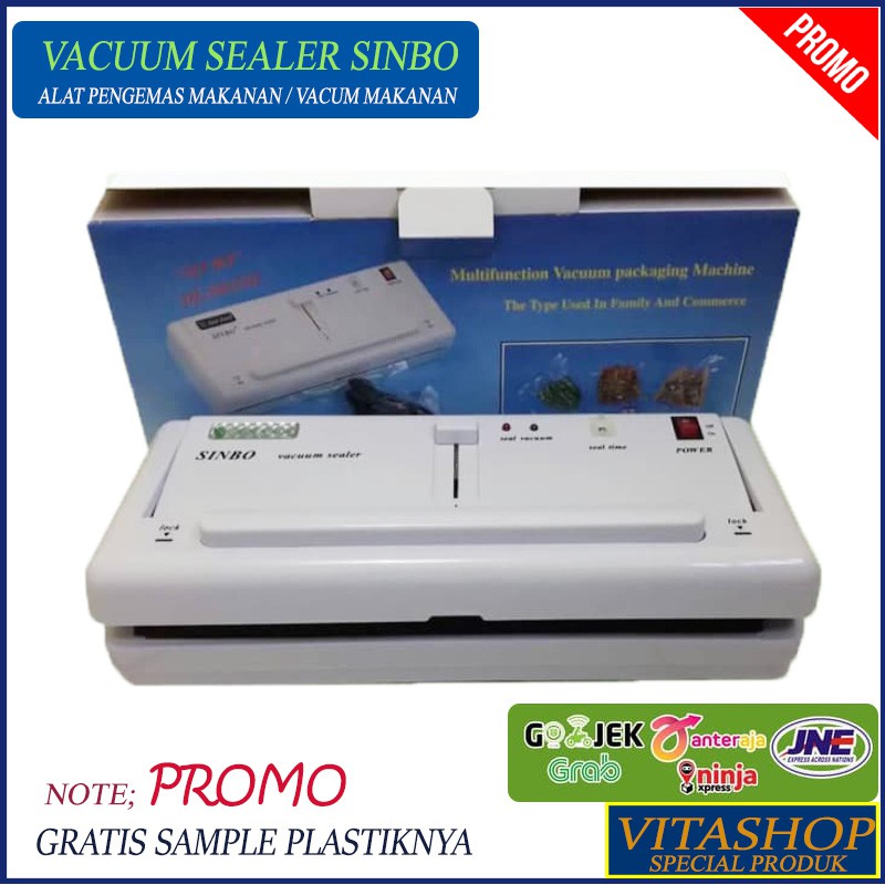 Jual MESIN ALAT VACUUM SEALER VACUM MAKANAN KEDAP UDARA SINBO DZ280