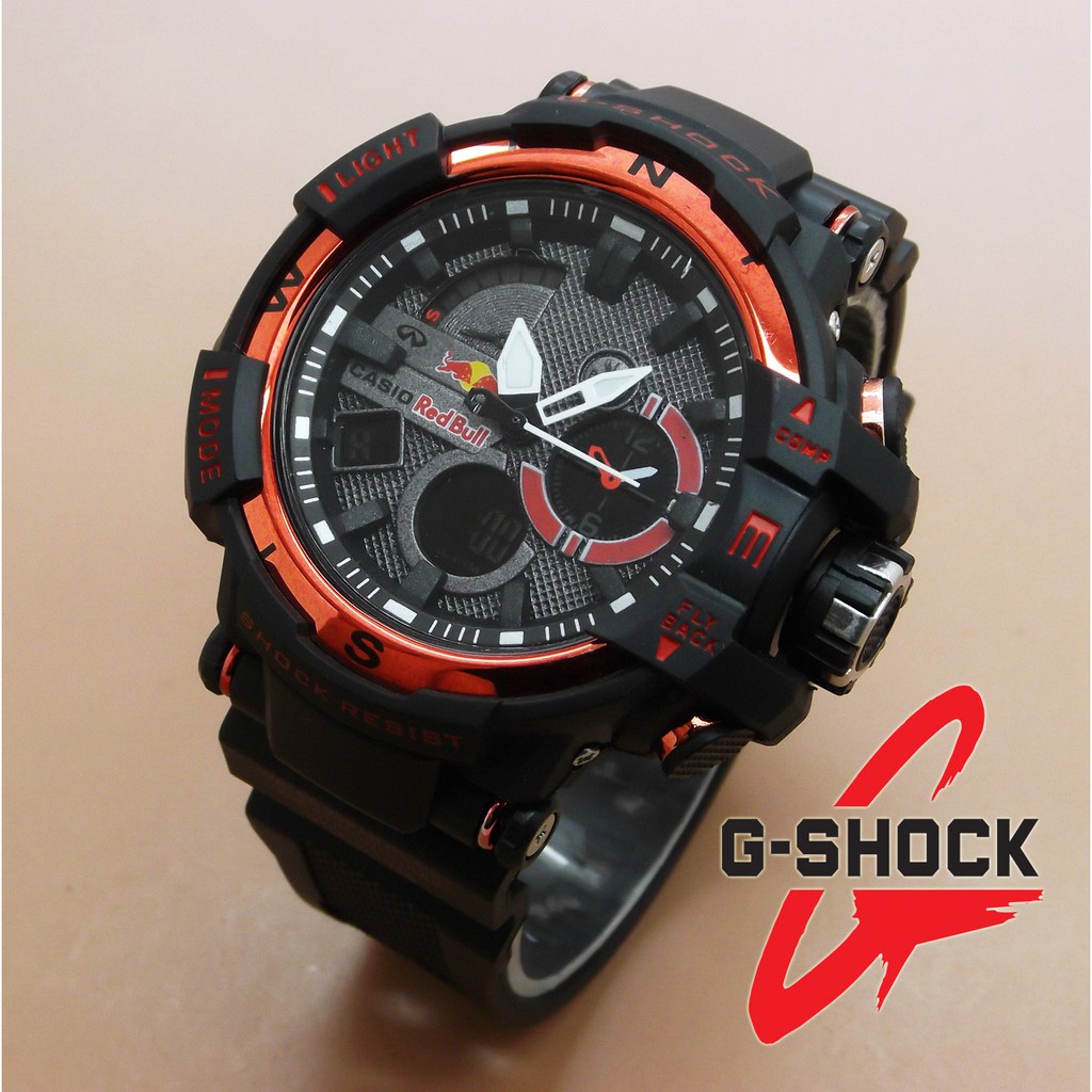 Casio g clearance shock red bull