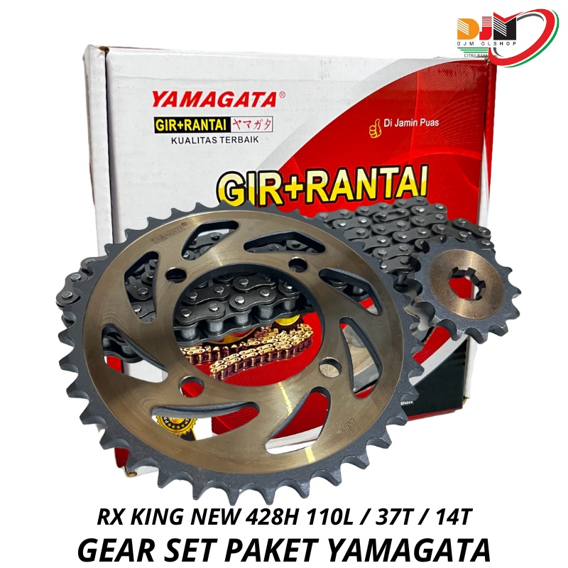 Jual Gear Set Paket RX KING NEW 3KA 428H 110L 37T 14T Original Yamagata ...
