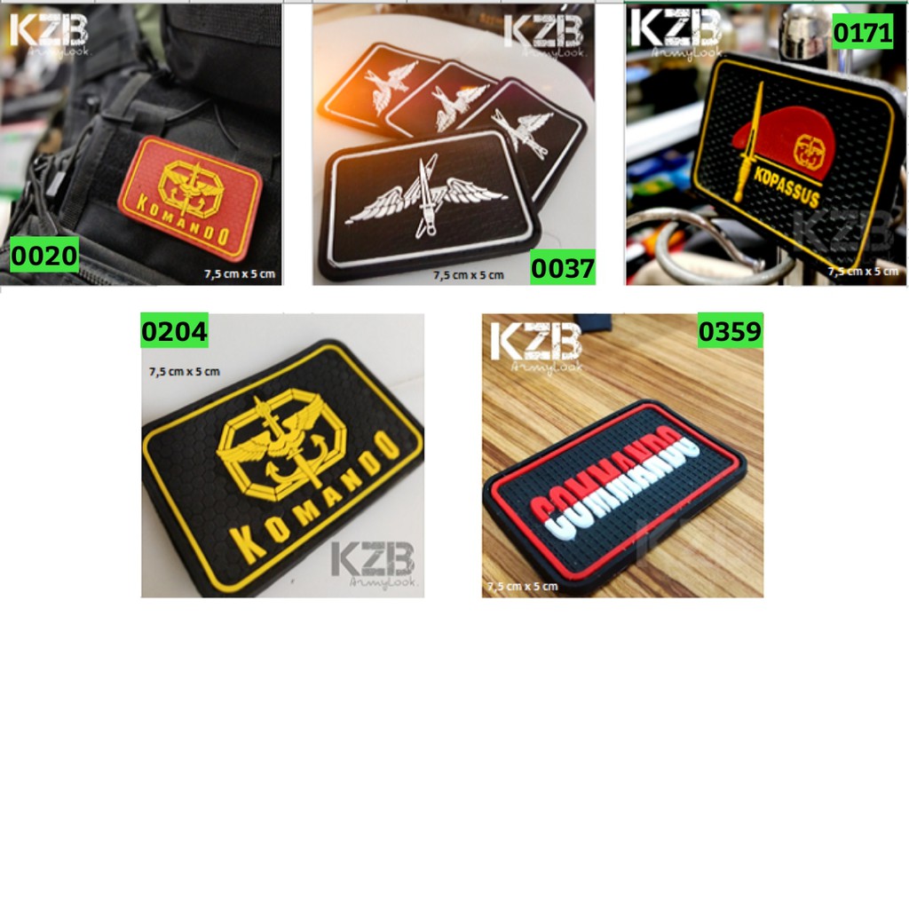 Jual Patch Rubber Velcro KOPASSUS Series | Shopee Indonesia