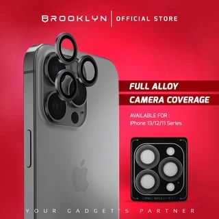 Brooklyn Back Alloy Camera iPhone 17 16 15 14 13 12 11 Pro Max Mini High Quality Back Camera Tempered Glass